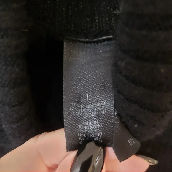 DKNY Active 100% Lambs Wool Ribbed Sweater - Picture 5 of 8